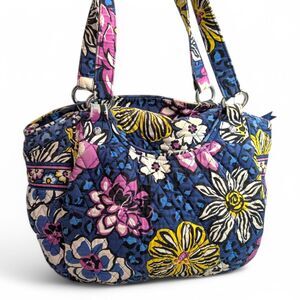 Vera Bradley Over the Shoulder Purse African Violet Pattern Zipper Gift Pockets